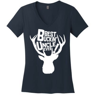 Best Buckin Uncle Ever Women's V-Neck T-Shirt