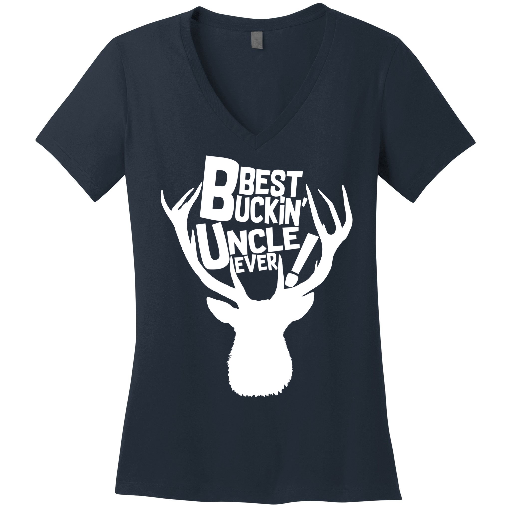 Best Buckin Uncle Ever Women's V-Neck T-Shirt