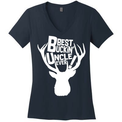 Best Buckin Uncle Ever Women's V-Neck T-Shirt