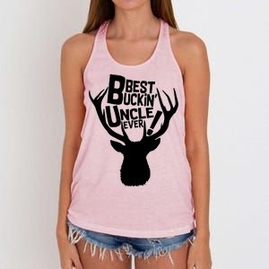 Best Buckin Uncle Ever Women's Knotted Racerback Tank