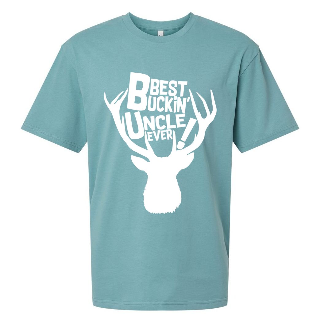Best Buckin Uncle Ever Sueded Cloud Jersey T-Shirt