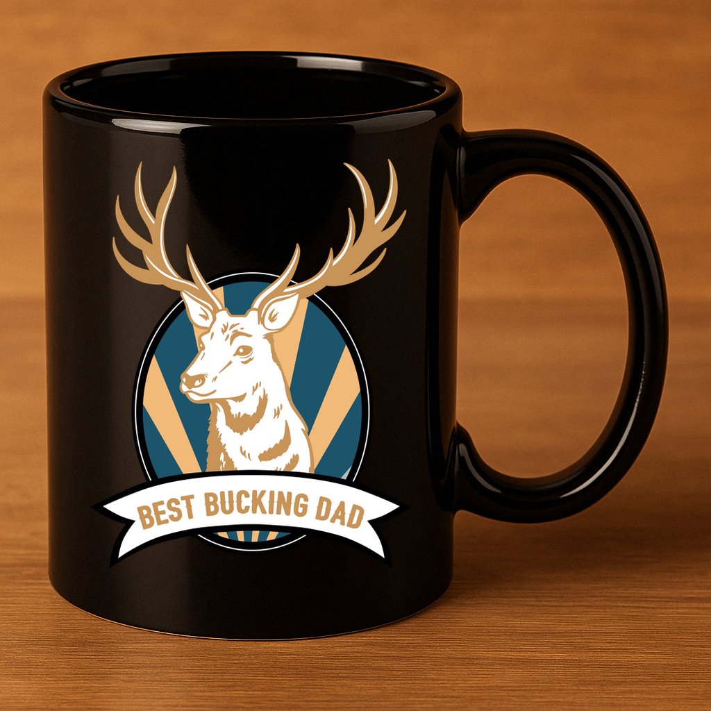 Best Bucking Dad 11oz C Handle Ceramic Mug