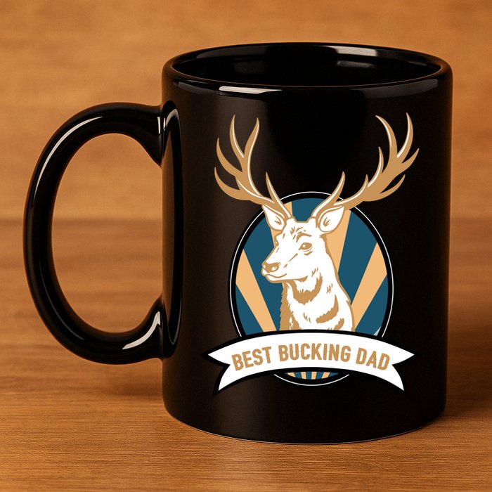 Best Bucking Dad 11oz C Handle Ceramic Mug