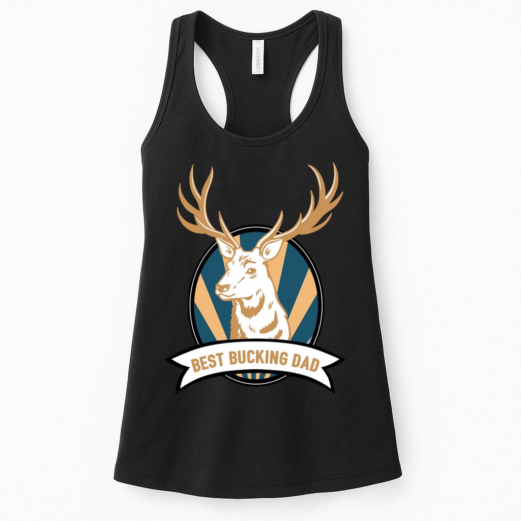 Best Bucking Dad Womens Tank Top