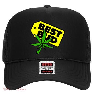 Best Bud High Crown Mesh Back Trucker Hat