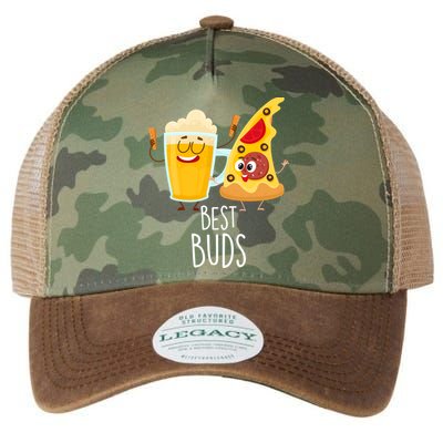 Best Buds Pizza And Beer Legacy Tie Dye Trucker Hat
