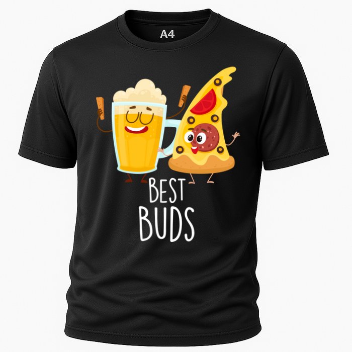 Best Buds Pizza And Beer Cooling Performance Crew T-Shirt