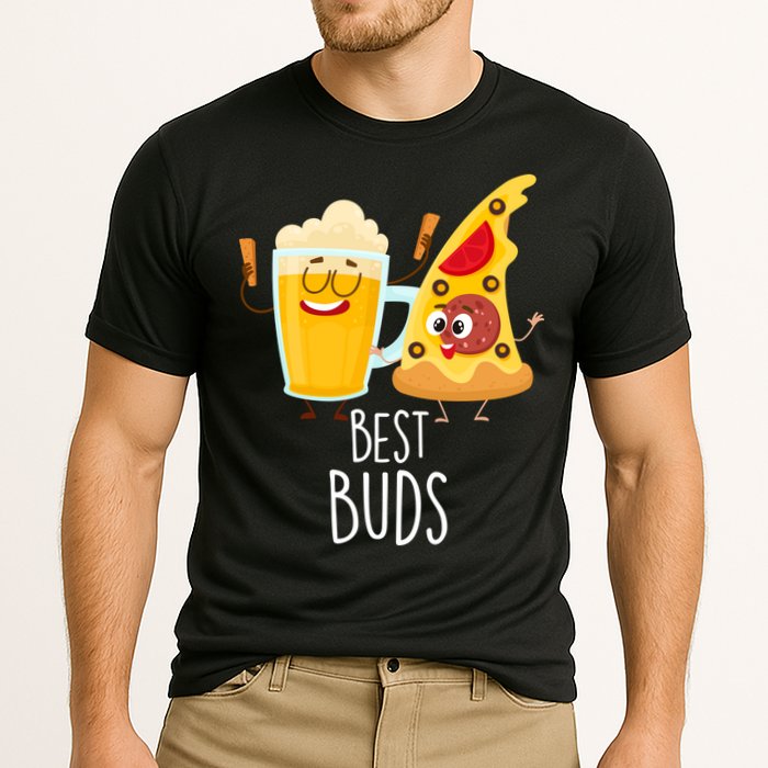 Best Buds Pizza And Beer Cooling Performance Crew T-Shirt