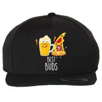 Best Buds Pizza And Beer Wool Snapback Cap