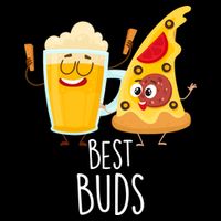 Best Buds Pizza And Beer Wool Snapback Cap