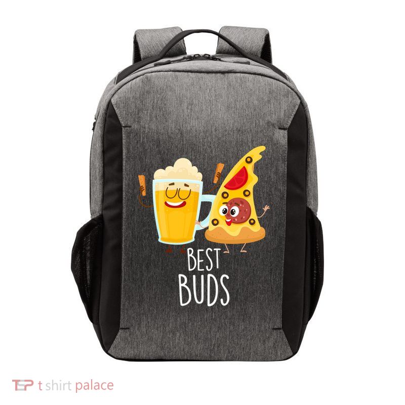 Best Buds Pizza And Beer Vector Backpack
