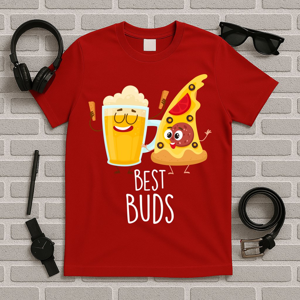 Best Buds Pizza And Beer T-Shirt