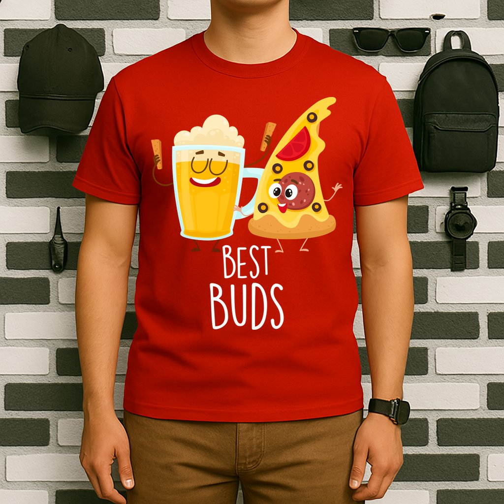 Best Buds Pizza And Beer T-Shirt