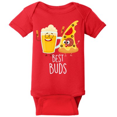 Best Buds Pizza And Beer Baby Bodysuit