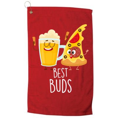 Best Buds Pizza And Beer Golf Towel