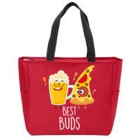 Best Buds Pizza And Beer Zip Tote Bag