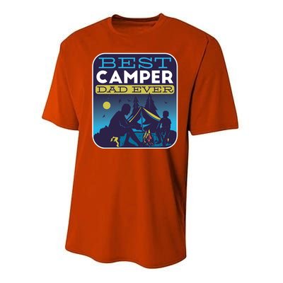 Best Camper Dad Ever Performance Sprint T-Shirt