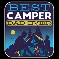 Best Camper Dad Ever 7-Panel Snapback Hat