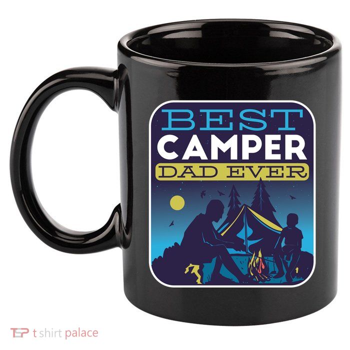 Best Camper Dad Ever 11oz C Handle Ceramic Mug