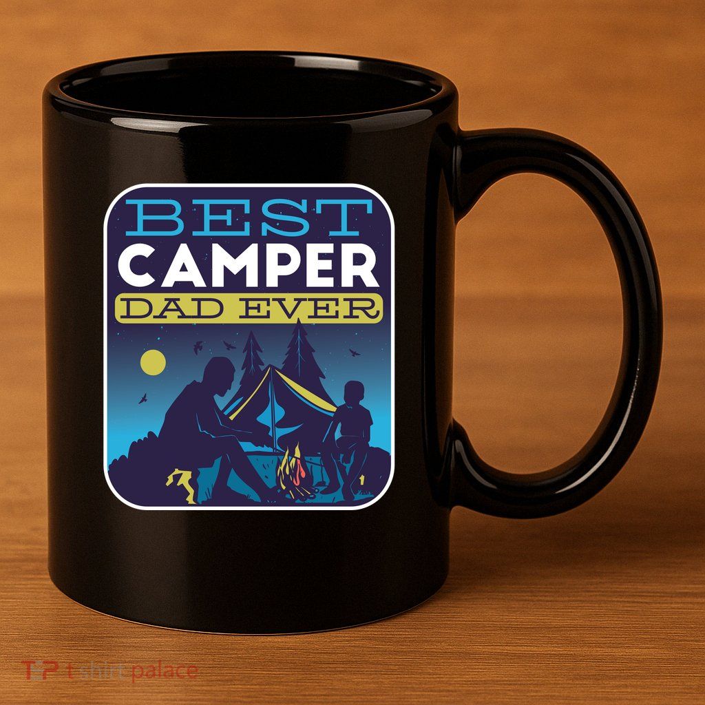 Best Camper Dad Ever 11oz C Handle Ceramic Mug
