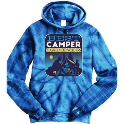 Best Camper Dad Ever Tie Dye Hoodie