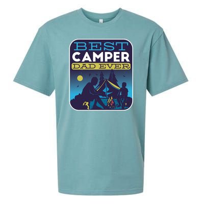 Best Camper Dad Ever Sueded Cloud Jersey T-Shirt