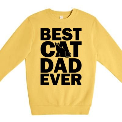 Best Cat Dad Ever Premium Crewneck Sweatshirt