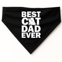 Best Cat Dad Ever USA-Made Doggie Bandana