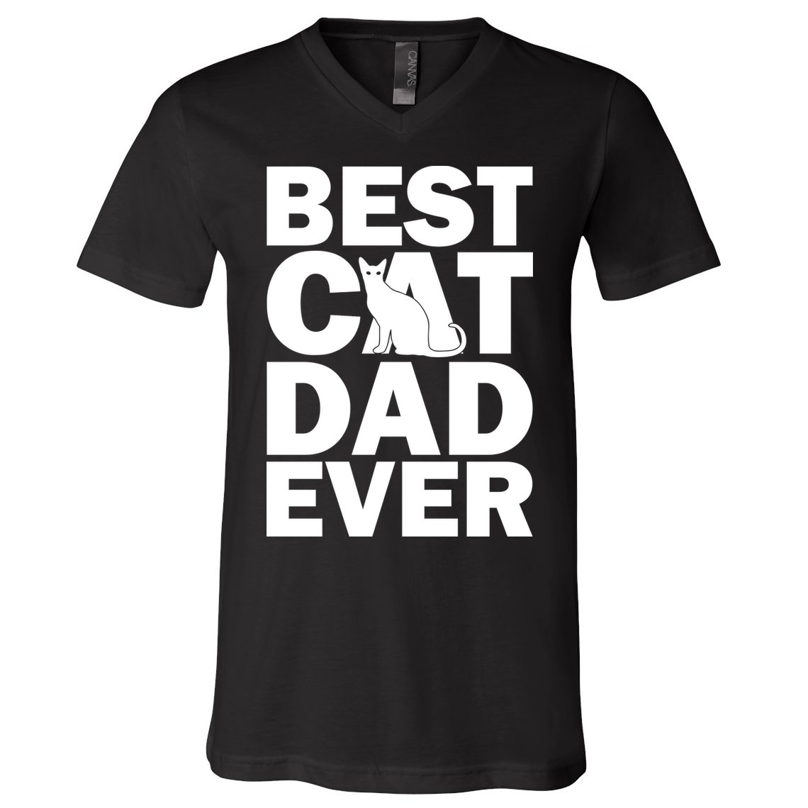 Best Cat Dad Ever V-Neck T-Shirt