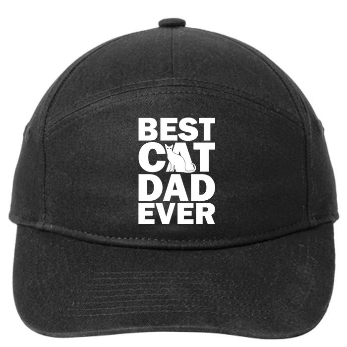 Best Cat Dad Ever 7-Panel Snapback Hat