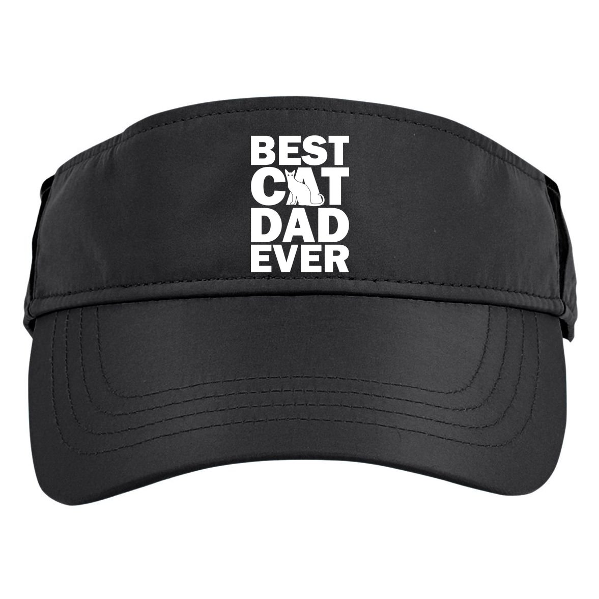 Best Cat Dad Ever Adult Drive Performance Visor
