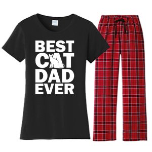 Best Cat Dad Ever Women's Flannel Pajama Set