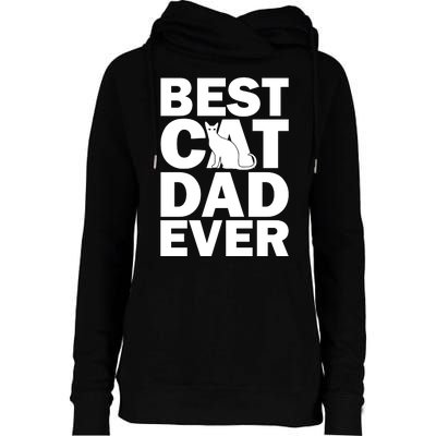 Best Cat Dad Ever Womens Funnel Neck Pullover Hood