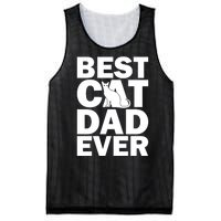 Best Cat Dad Ever Mesh Reversible Basketball Jersey Tank