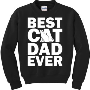 Best Cat Dad Ever Kids Sweatshirt