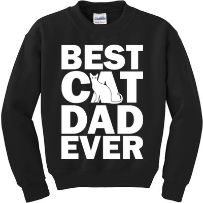 Best Cat Dad Ever Kids Sweatshirt