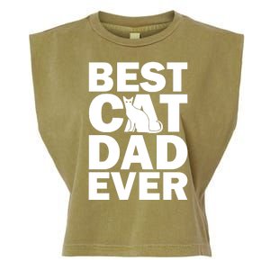 Best Cat Dad Ever Garment-Dyed Women's Muscle Tee