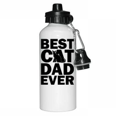 Best Cat Dad Ever Aluminum Water Bottle