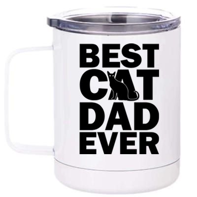 Best Cat Dad Ever 12 oz Stainless Steel Tumbler Cup