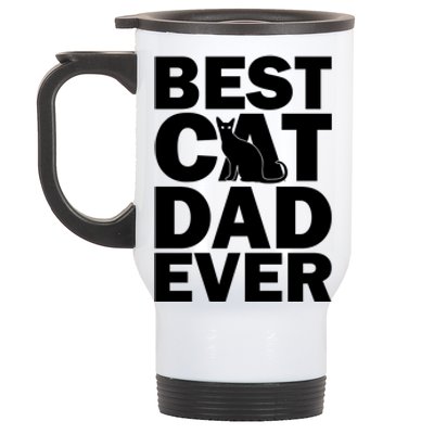 Best Cat Dad Ever Stainless Steel Travel Mug