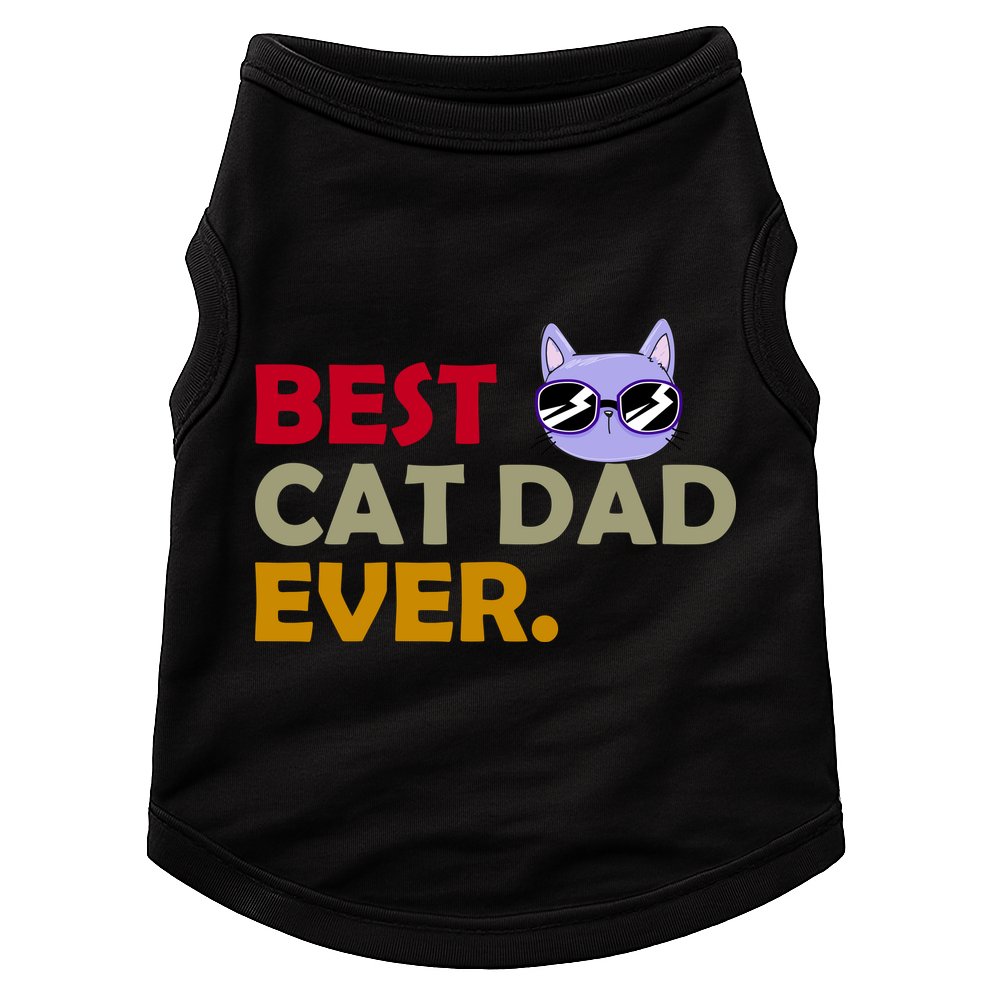 Best Cat Dad Ever Funny Cat Lover Doggie Tank