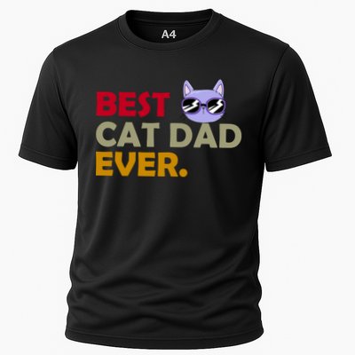 Best Cat Dad Ever Funny Cat Lover Performance Shirt