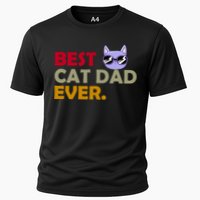 Best Cat Dad Ever Funny Cat Lover Cooling Performance Crew T-Shirt