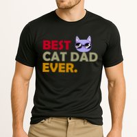 Best Cat Dad Ever Funny Cat Lover Cooling Performance Crew T-Shirt