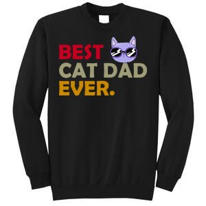 Best Cat Dad Ever Funny Cat Lover Sweatshirt