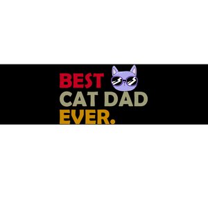 Best Cat Dad Ever Funny Cat Lover Bumper Sticker