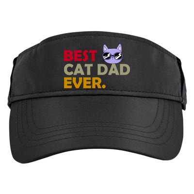 Best Cat Dad Ever Funny Cat Lover Adult Drive Performance Visor
