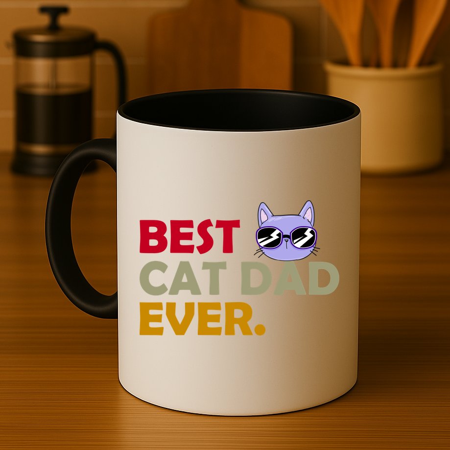 Best Cat Dad Ever Funny Cat Lover Mug