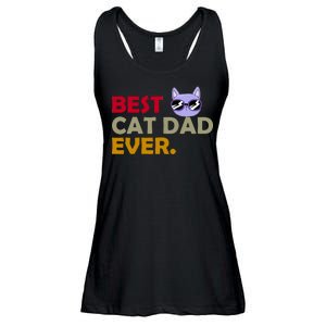 Best Cat Dad Ever Funny Cat Lover Ladies Essential Flowy Tank