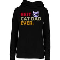 Best Cat Dad Ever Funny Cat Lover Womens Funnel Neck Pullover Hood